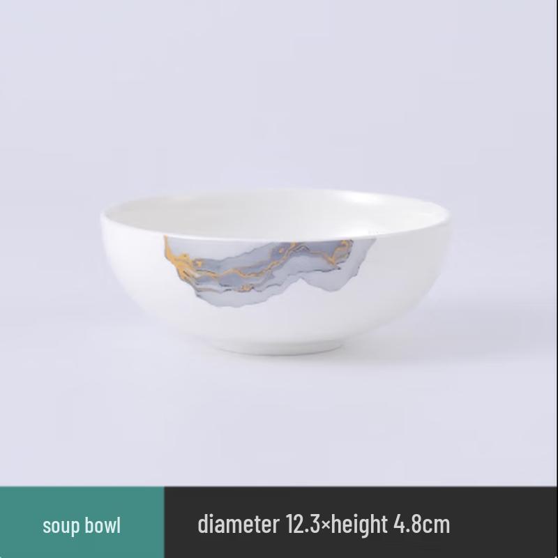 High Bone China Rice Bowls