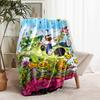 1pc Blanket Plants vs. Zombies Print Design, Lightweight Blanket for Sofa, Bed- Soft &Warm, Gift for All Seasons like Christmas, Halloween