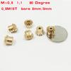 2pcs 1:1 0.5M12T 15T 18T 20T 24T 25T 30T Brass Straight Bevel Gear Brass 90° Degree Drives Gear Bore 2mm 3mm 4mm 5mm 6mm 8mm