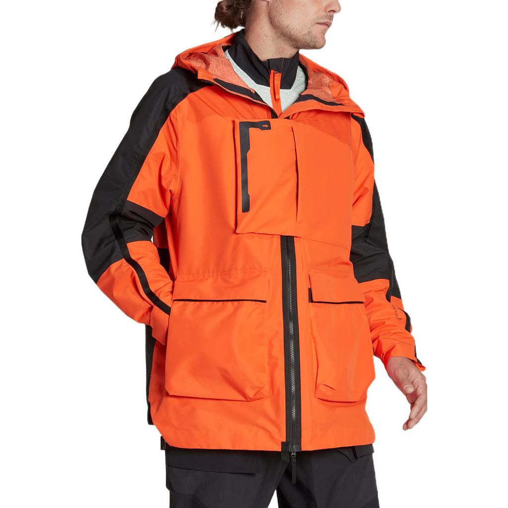 Adidas Terrex C Xploric Parka With Multiple Pockets And Zip Hood Men Jackets Orange HG8573