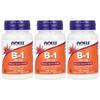 Now Foods B-1 100mg, 100 Tablets (3-Pack)