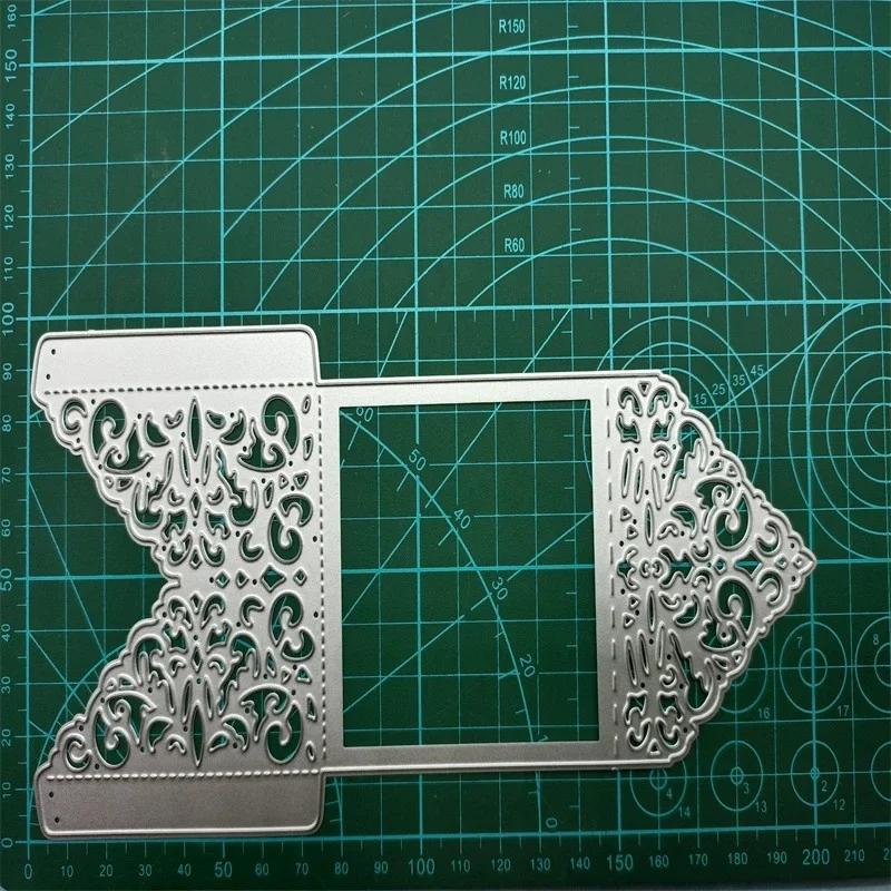 Handmade Supplies Silver Envelope Lace Metal Cutting Dies Stencils for DIY Scrapbooking Album Decor Embossing DIY Paper Card