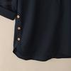 ZANZEA Women Solid Color Loose Casual 3/4 Sleeve Blouse