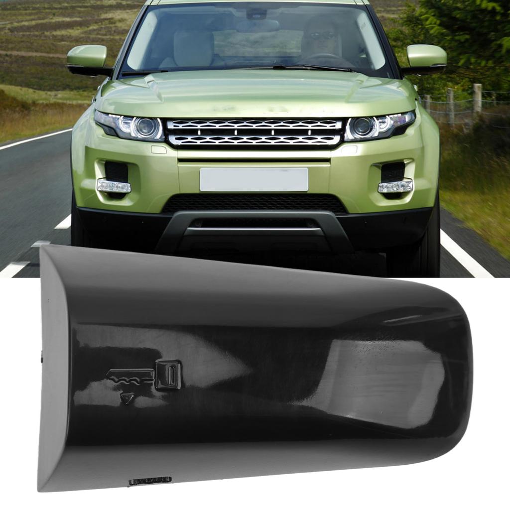Left Car Door Handle Cap Cover Key Lock Piece Black LR048299 Replacement for Evoque 2011‑19