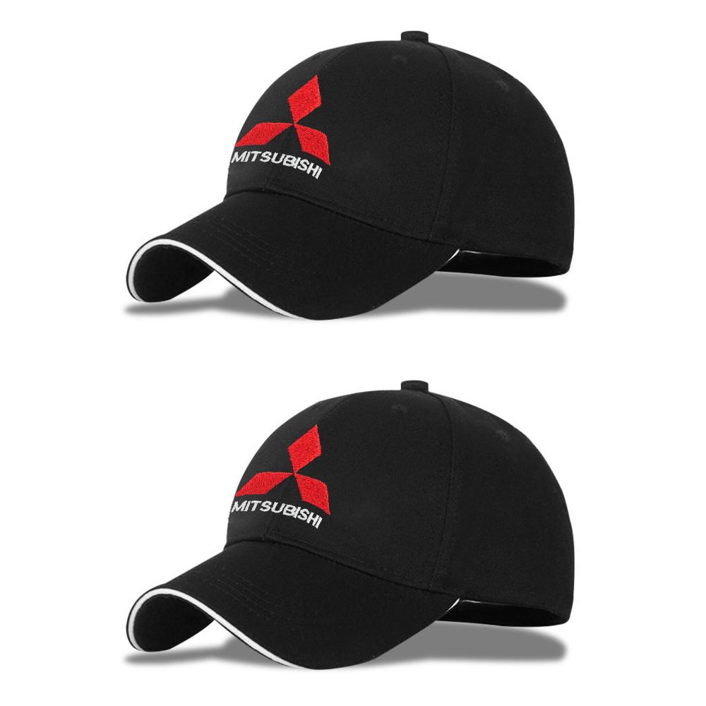 1/2 Stück Outdoor Sport Visierkappen Stickerei Baseballkappe Für Mitsubishi Space Star Lancer 9 Outlander Xl Eclipse Cross Asx