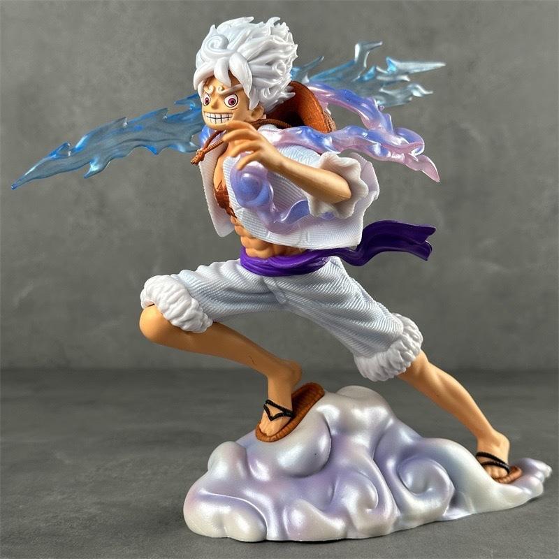One Piece Sun God Nika Luffy Figure Gear 5 Standing On Cloud Anime Statue Model Desktop Ornament Decoration Gift For Anime Fans