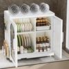 Brangdy Countertop Dish Storage Cabinet