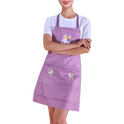 Lightweight Apron Sleeveless Practical Cartoon Rabbit Household Cleaning Bib