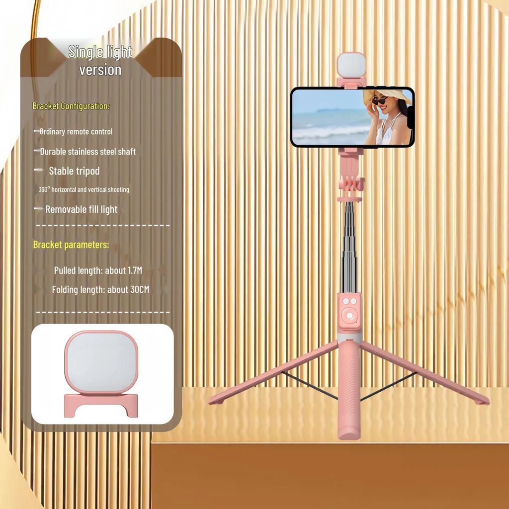 Top-Selling Bluetooth Selfie Stick with Retractable Tripod & Anti-Shake Gimbal