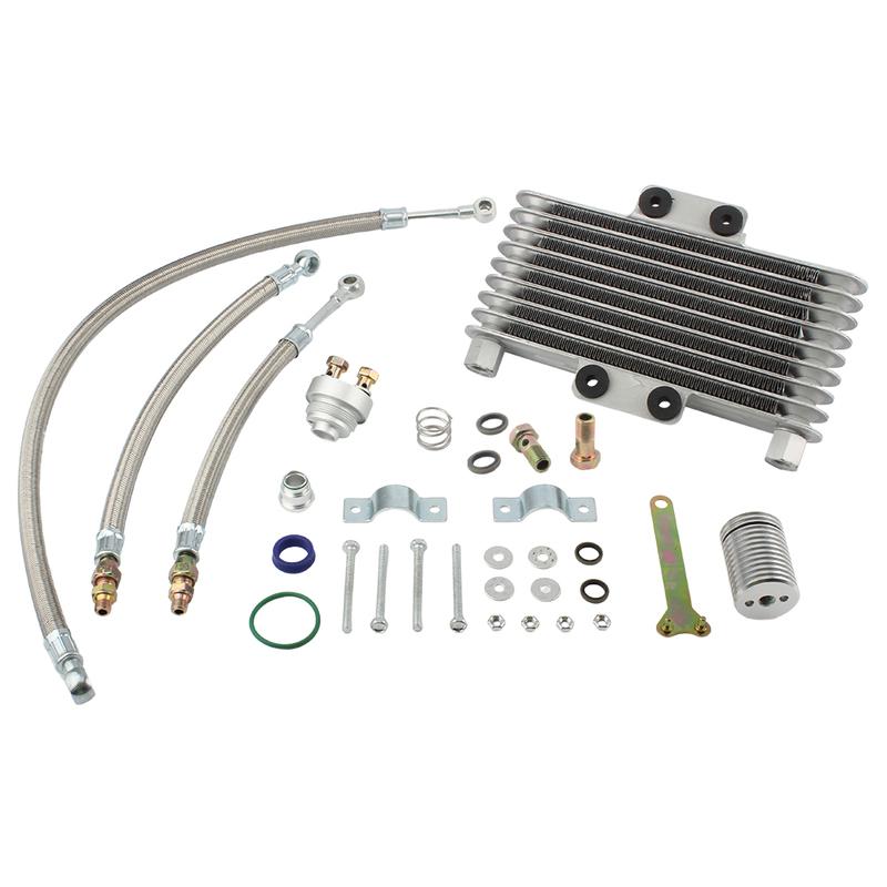 For Honda CB CG Oil Cooler Oil Radiator Kit for Yamaha Kawasaki ATV UTV DirtBike Motocross Off Road Racing Universal Accessories