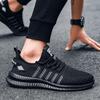 Fashion Brand Men Sneakers Lace-up Mesh Men Casual Shoes Fashion Lightweight Walking Shoes Comfortable Men Running Shoes Tenis masculino