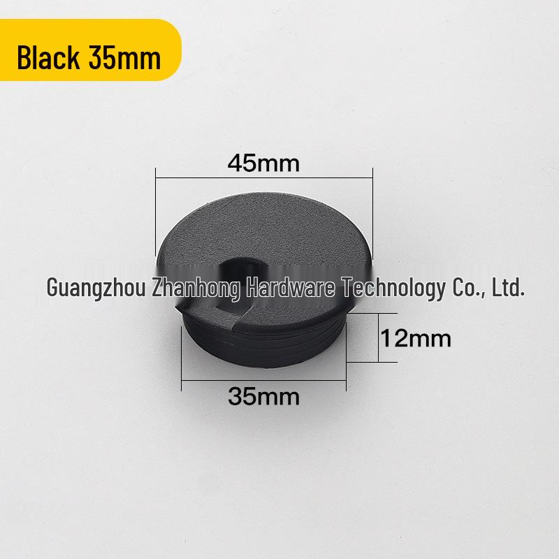 Round Desktop Cable Hole Cover for Wire Management (50, 53, 60mm)