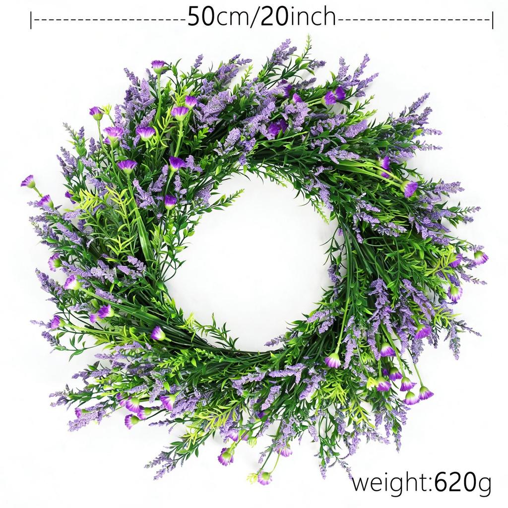 Kai Jin Lavender Letter Wreath for Indoor/Outdoor Door Decoration