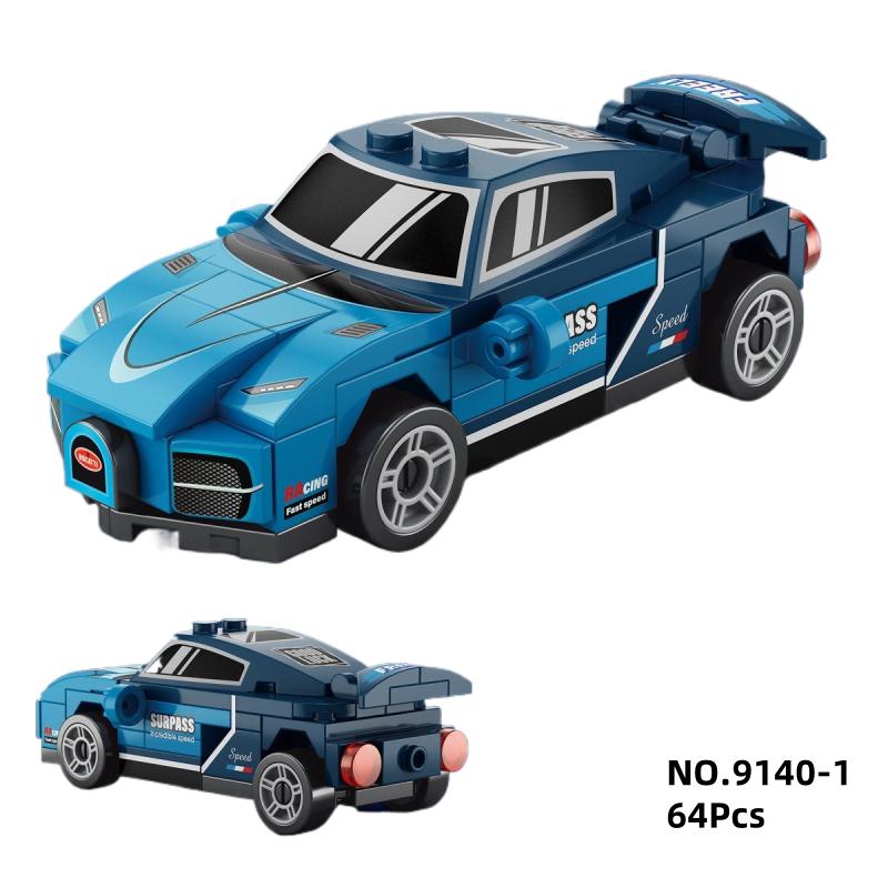 Stadtgeschwindigkeit Rennwagen Automobilrennen Modell Bausteine Technisches Fahrzeug Sportwagen Spielzeug Steine Geschenk für Kinder Jungen