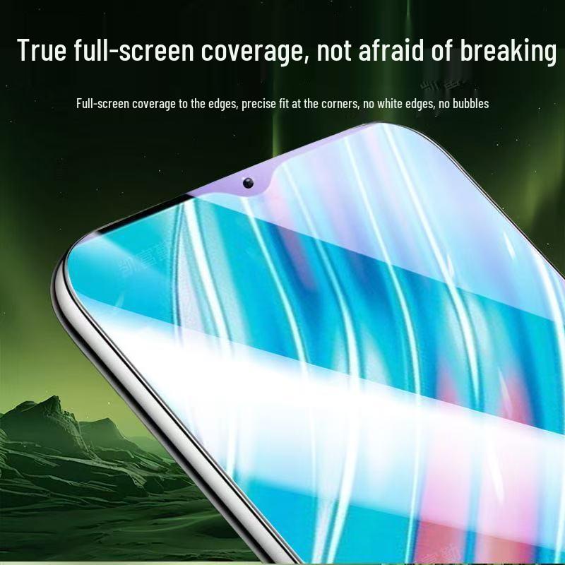 Realme V11/V11s/V13 Anti-Blue Light Tempered Glass Full-Coverage Screen Protector for 5G Phones
