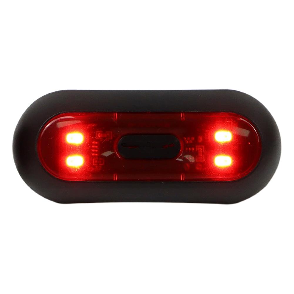 Waterproof Helmet Safety Light | USB Rechargeable LED Warning Tail Light Bicycle Helmet Light Safety Taillight