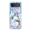 Genshin Impact Cartoon Logo For Samsung Galaxy Z Flip 3 4 5 Hard Folding Clear PC Phone Case For Samsung Z Flip3 Cover Bumper