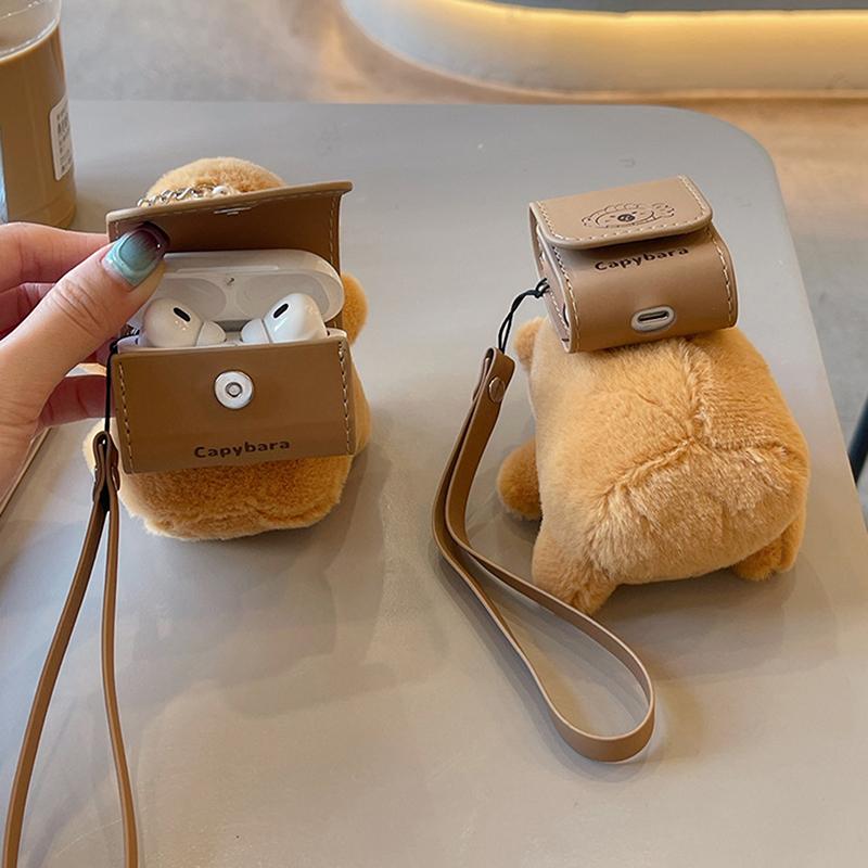 

Чехол-рюкзак Capybara для Airpods 4 Airpod 1 2 3 Pro Pro2 Bluetooth-наушники зарядное устройство защитный чехол для наушников for AirPods pro