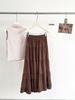 White Ruffle Draped Umbrella Skirt - Spring/Summer 2026 Collection