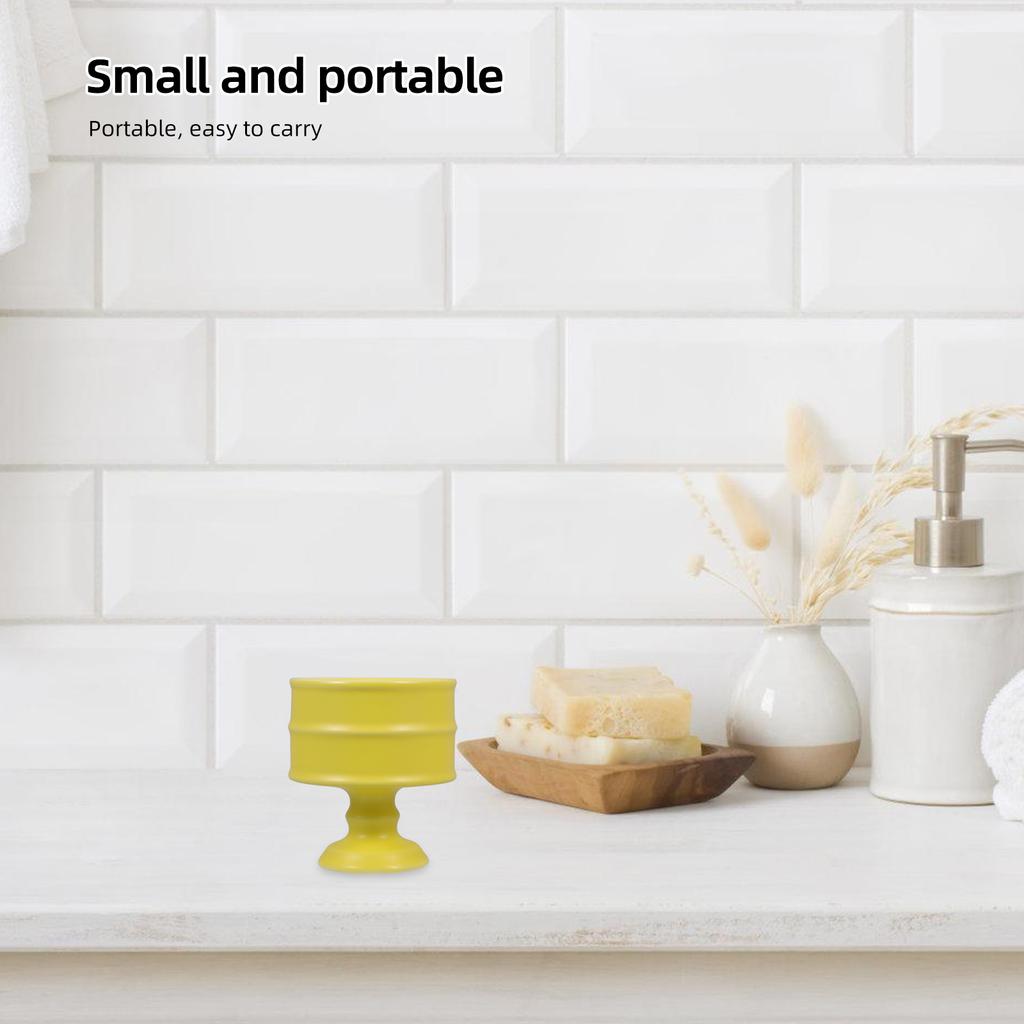 150 ml Keramik-Kerzenhalter Hitzebeständig Elegant Tischmittelstück Schwarzer Keramikhalter Spitzkerzenhalter