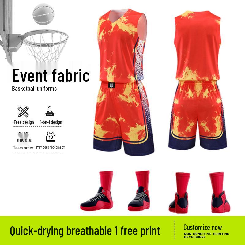 Unisex Quick-Dry Basketball Jersey Set