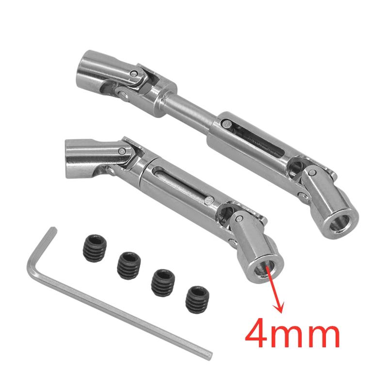 2pcs Metal Drive Shaft Driveshaft For WPL C14 C24 C34 MN D90 D91 D96 D99 D99S MN90 MN98 MN99S RC Car Upgrades Parts Accessorie