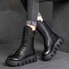 Fashion 2025 thick cotton midsole boots with added fleece and thick sole snow boots for women