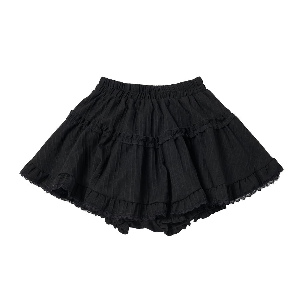 Be Able To Saya Frill Skirt-Black