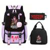 Trend Stranger Things Children'S Backpack Combination Three-Piece Male And Female Versatile Student School Bag