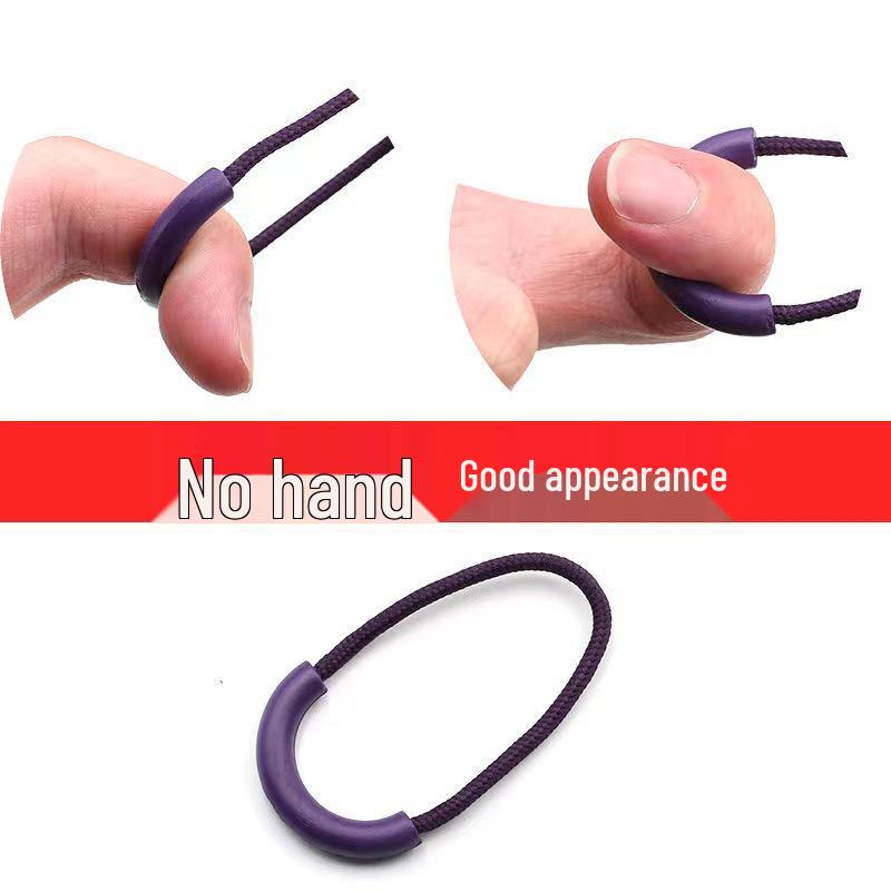 U-Shaped Colorful TPU Zipper Pull Tab Rope with Semicircular Puller