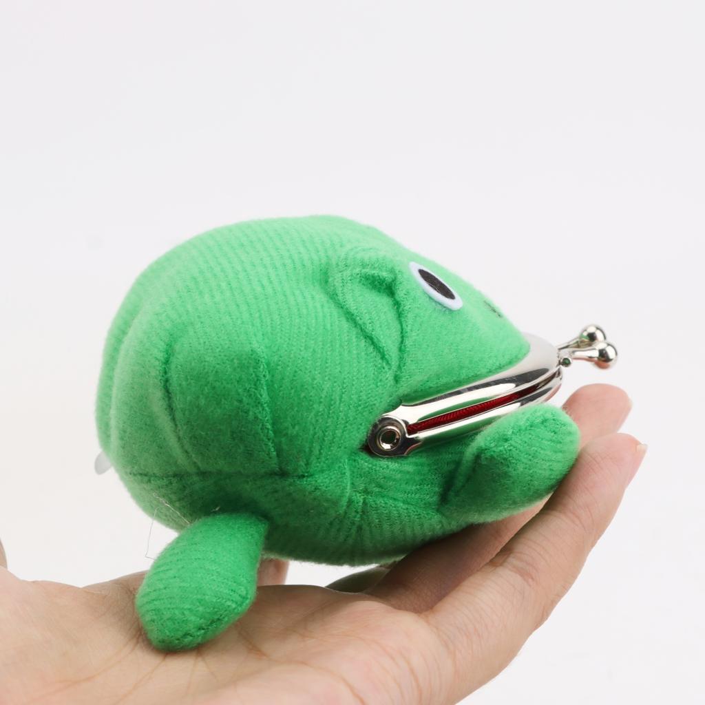 6CM Frosch Münzbörsen Cartoon Geldbörse Beutel Anime Manga Form Flausch Clutch Cosplay Niedliche Geldbörse Münzhalter Mädchen Geschenk