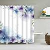 3D Old Vintage Wood Doors Shower Curtain Home Decor Polyester Fabric Bath Curtains Stripes Letters Bathroom Curtains