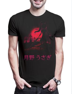 Vollmond Friedhof Herren T-Shirt Anime Horror Sailor Girl Usagi Tsukino