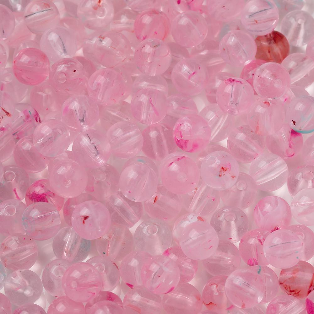 20pcs/Lots Acrylic Imitation Stone Round Beads Spacer Loose Beads for DIY Earrings Necklaces Bracelets Jewelry Making Supplies