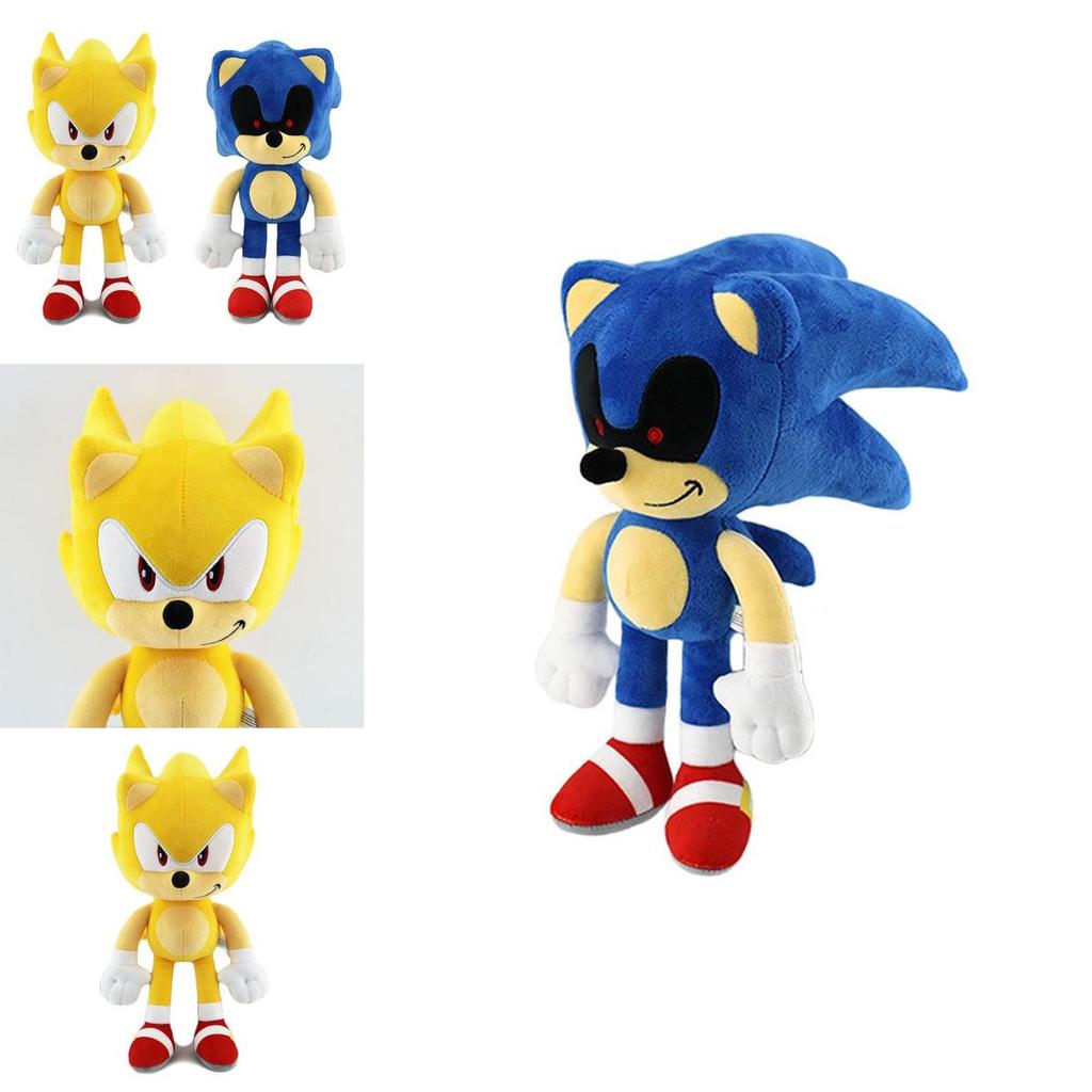 30cm Super Soft Sonic Shadow The Hedgehog Plush Dolls For Kids And Adults