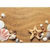Strandsand Seestern Muschel Muschel Fotografie Hintergründe Vinyl Tuch Kulisse Fotostudio für Kinder Babyparty Photophone