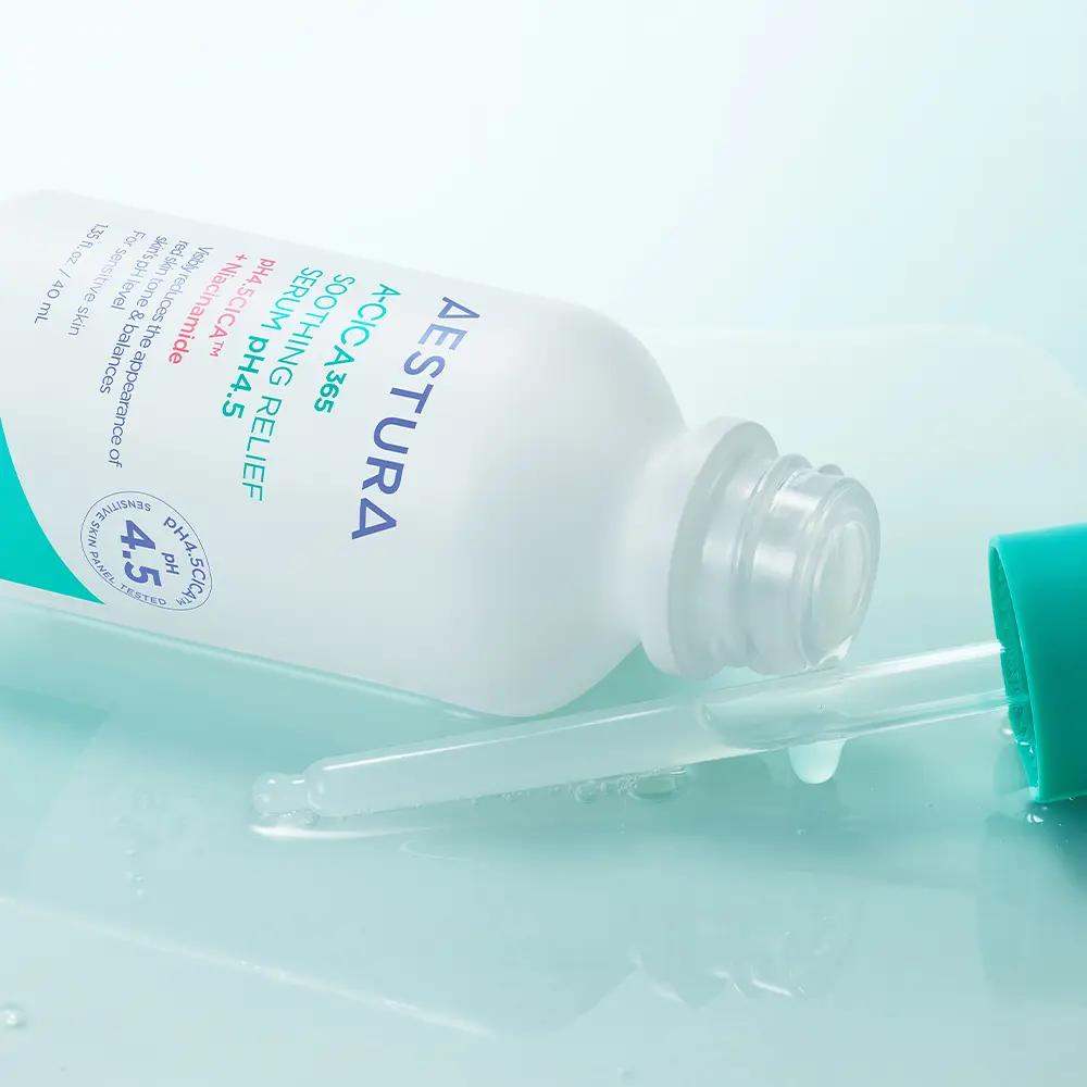 AESTURA A-Cica 365 Blemish Soothing Serum pH 4.5 Special Set – Calming & Skin Mark Care (40ml + Serum 20ml + Cream 1ml)