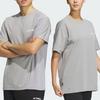 Adidas T Shirts Unisex Medium Heather Gray Crew Neck Moderate Straight Fit IC4428