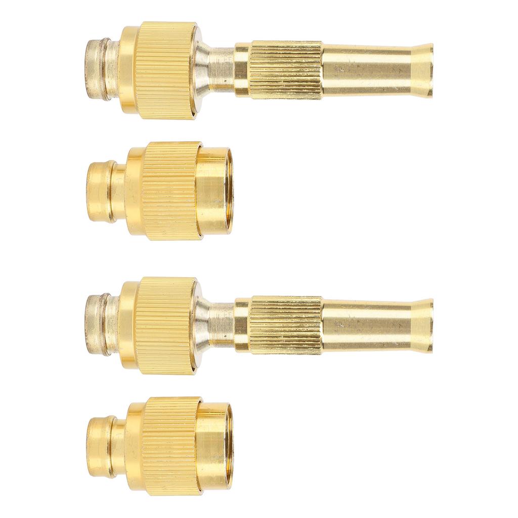 2 Set Garden Water Hose Nozzle Sprayer 7 GPM 80 PSI G1/2 Thread Inlet Connector Heavy Duty for Car