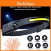 New High Brightness Headlamp Rechargeable Led Bicycle Light For Camping Daily Carry And Night Fishing Plastic Material 800mah Battery Capacity Power