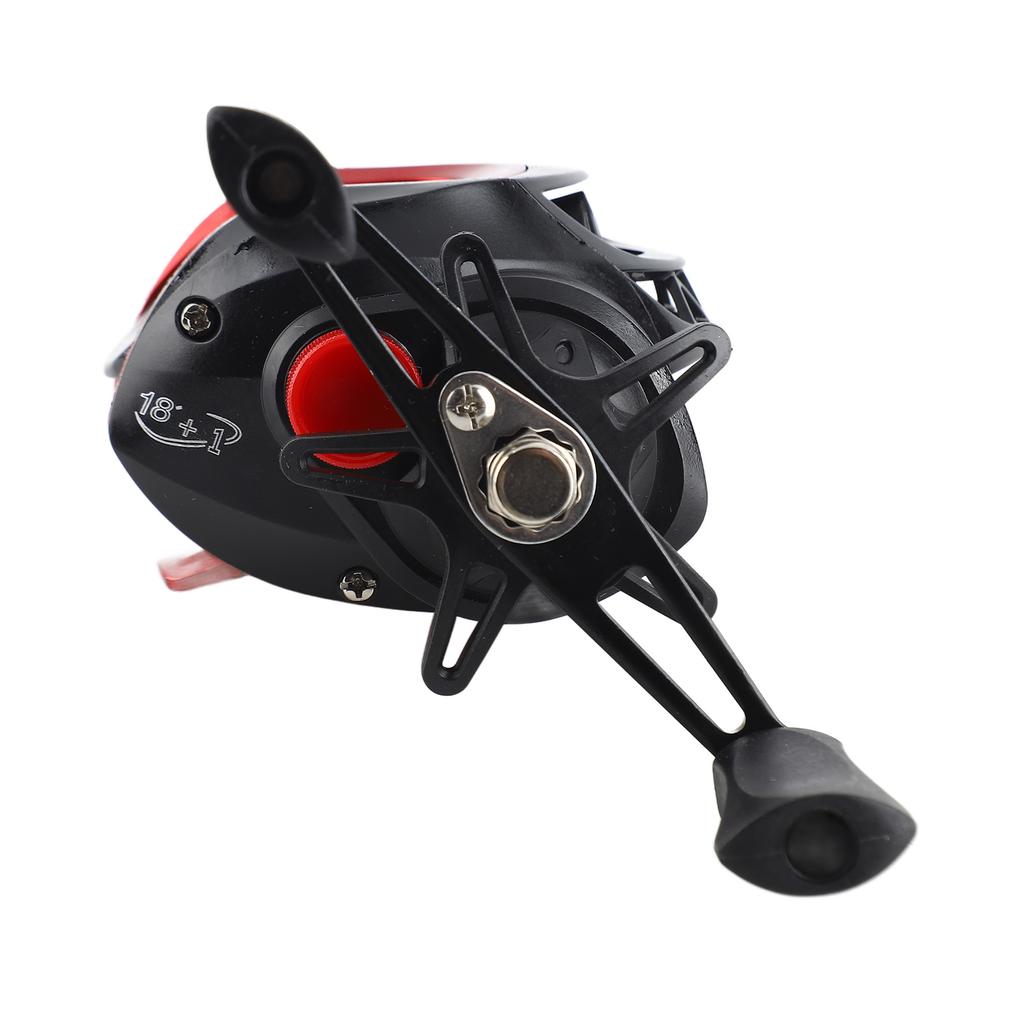 Baitcasting Reel Metal Long Cast Powerful Lightweight Smooth Baitcaster Fishing Reel for Saltwater Freshwater Right Hand