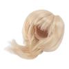 Doll Short Straight Wig Soft Comfortable Realistic 1 4 Doll Wigs Synthetic Hair for 18.5‑21cm Head Circumference Cream