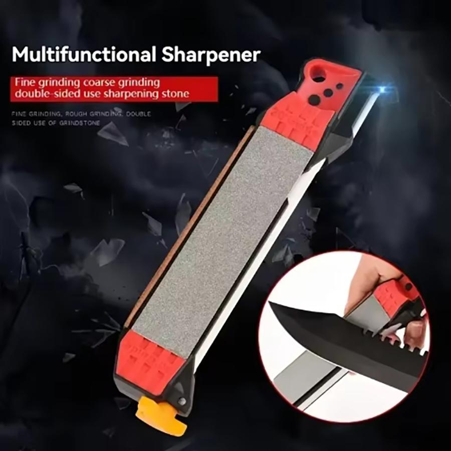 Portable Home Multi-Function Adjustable Manual Knife Sharpener Guided Field Sharpener Compact Travel Knife Sharpener Tool