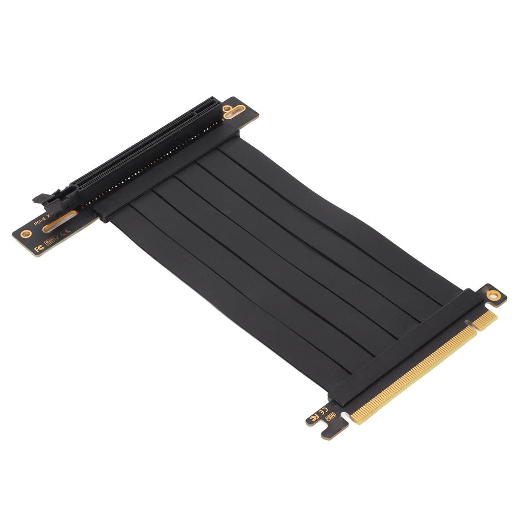 Graphics Card Extension Cable 15cm Good Stability Low Loss 128Gbps PCIE 3.0 X16 Extender Riser Cable