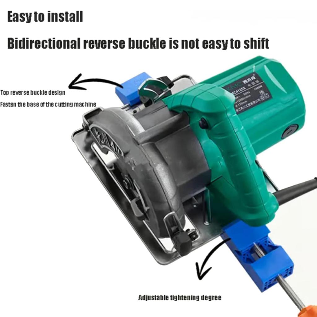 Adjustable Electric Circular Handsaw Milling Positioning Clamp Quick Fixing for Precise Cutting Ranging from 5.31-7.83in