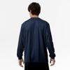 NaviDry Long Sleeve with and Dress Size L T-Shirt U-Neck, Moisture-Wicking Quick-Drying Innerwear, Men's Navy/White, (32MAC197)