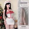 Sex underwear sexy neck word shoulder tube top velvet hip skirt christmas dress halloween 1099