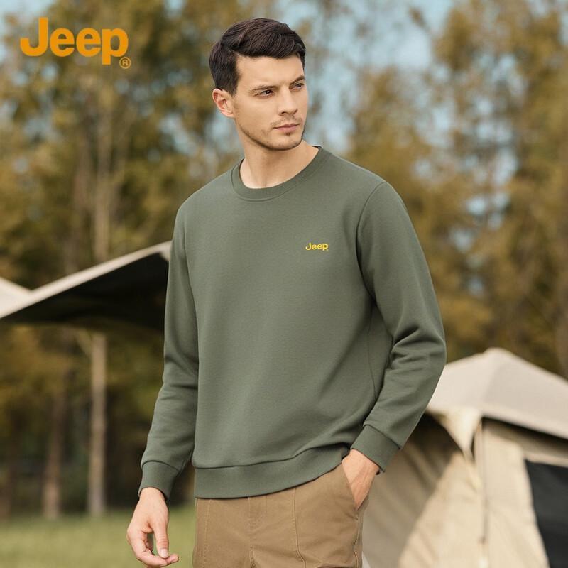 JEEP Men s Spring Autumn Round Neck Sweatshirt 2XL