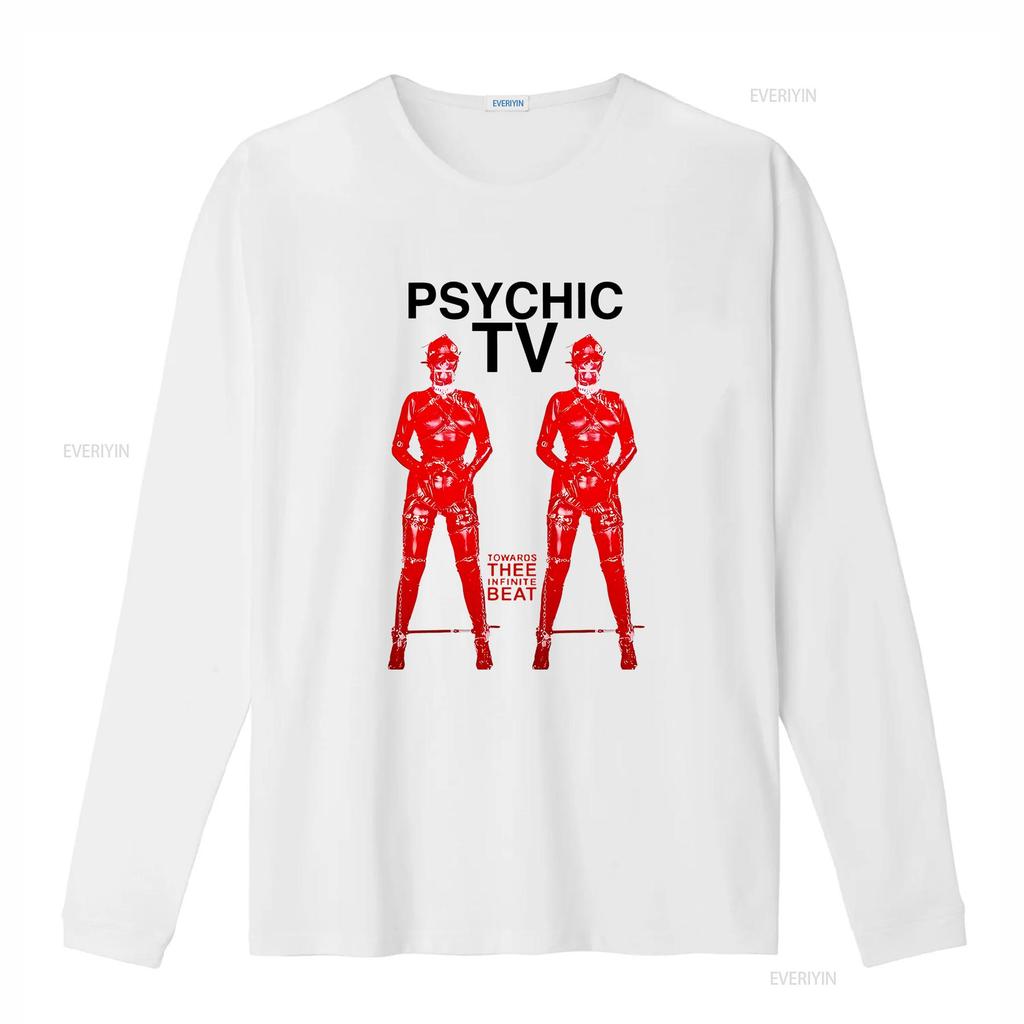 Psychic TV T Shirt Tea Man Woman Vintage Washed Breathable Slightly Stylish Homme Versatile Stretched Designer Clothes