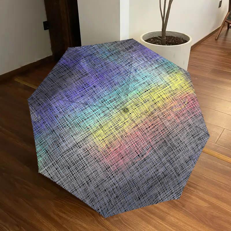 1pc Abstract Pattern Pattern Umbrella  Automatic Opening and Closing Umbrella, High quality Umbrella, Ideal Gift for Her 362